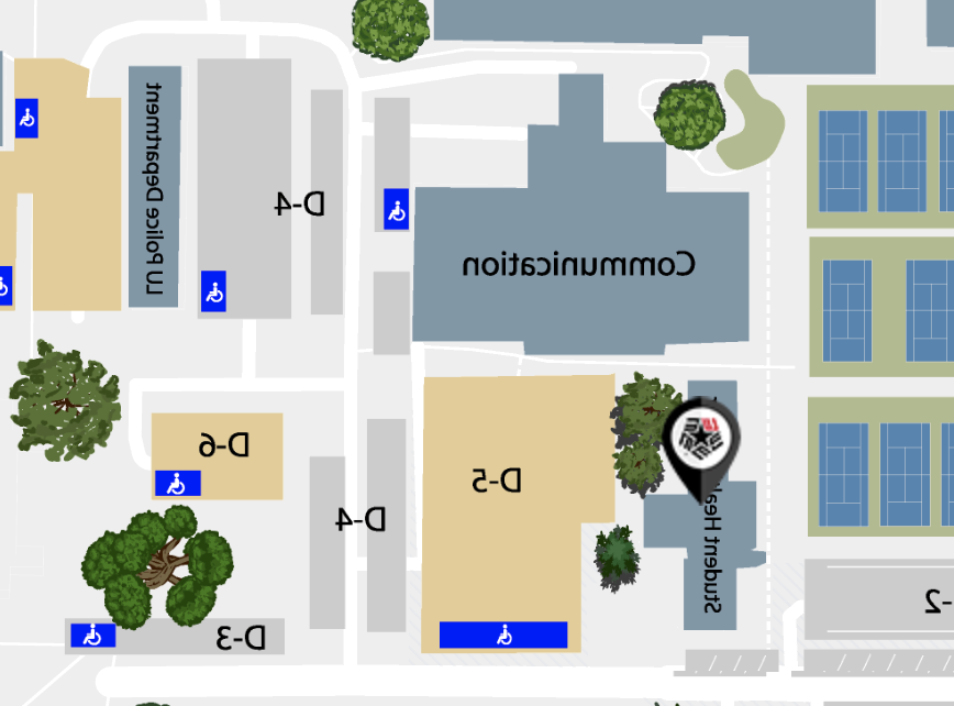 Campus map of SHC location